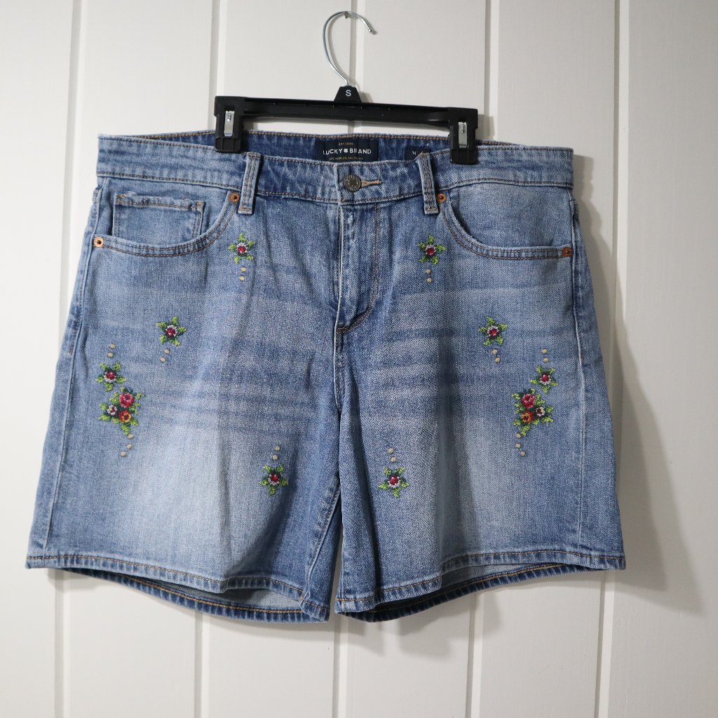 Lucky Brand The Roll Up Denim Shorts